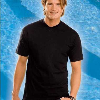 Grote maten V-hals t-shirt 3XL