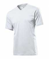 Set stuks wit basic heren t shirt v hals grams katoen maat xl 10294833